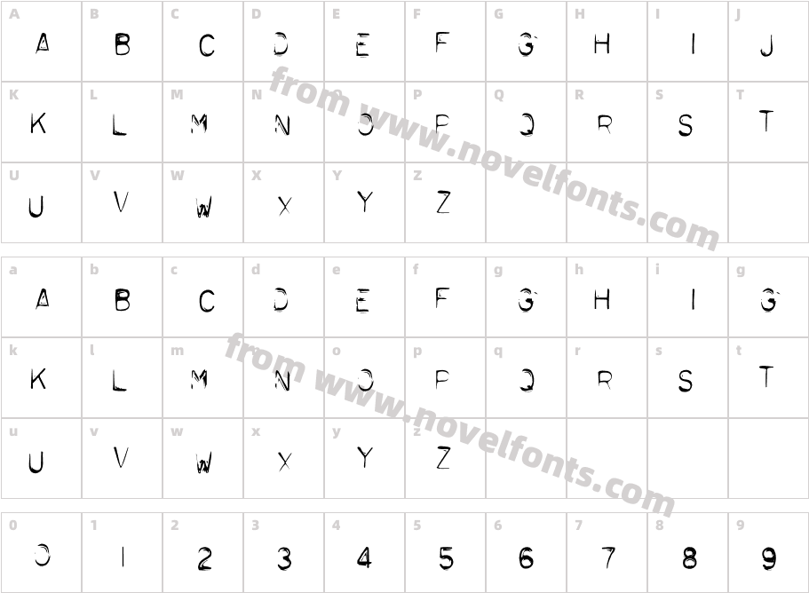 Typo Positive DistressedCharacter Map