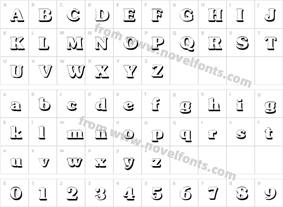 Typographer Subway ShadowCharacter Map