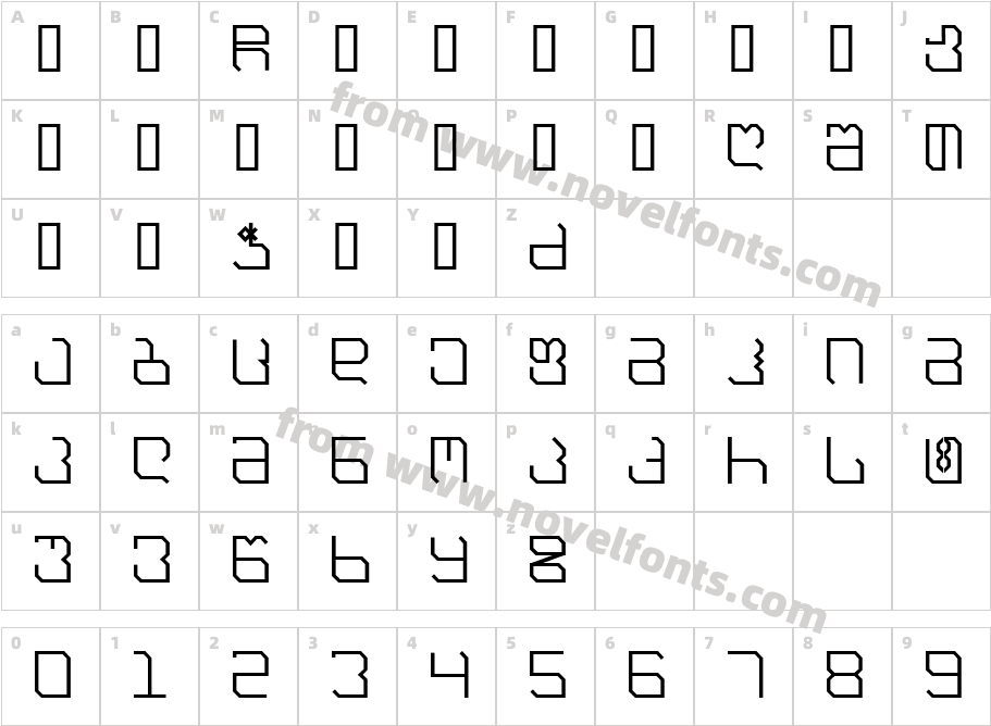 UCNOBI.COM ThinCharacter Map