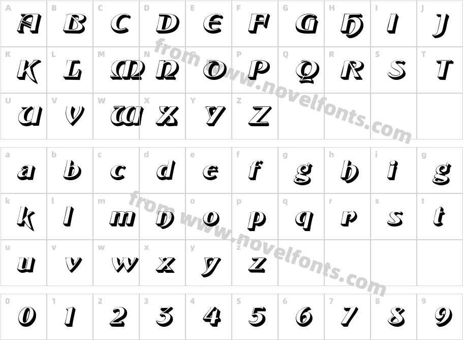 Brunswyk ItalicCharacter Map