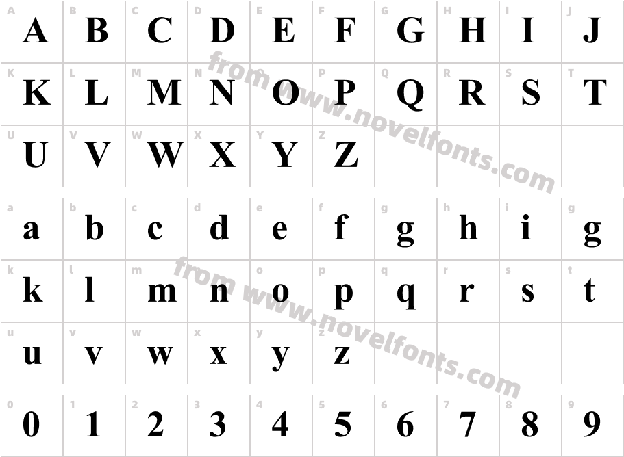 UKIJ Tuz Qara BoldCharacter Map