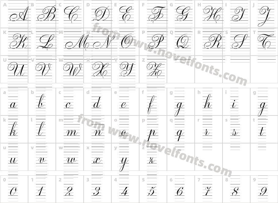 UNI Chu viet tay ly 8Character Map