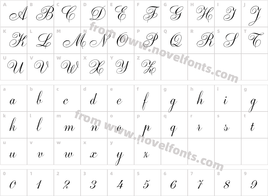 UNI Chu viet tayCharacter Map