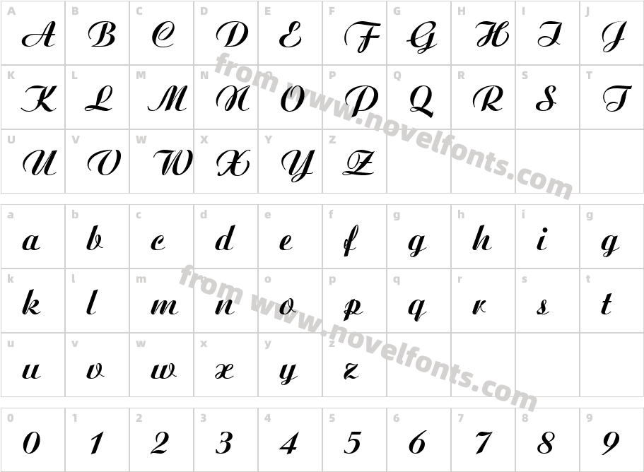 URW Aristoteles JoiD BoldCharacter Map