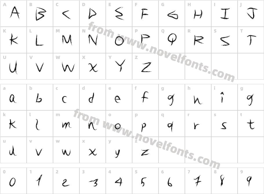 BrushSandCharacter Map