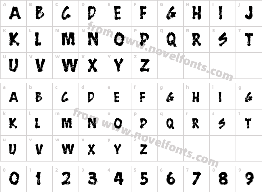 BrushStrokeFastCharacter Map