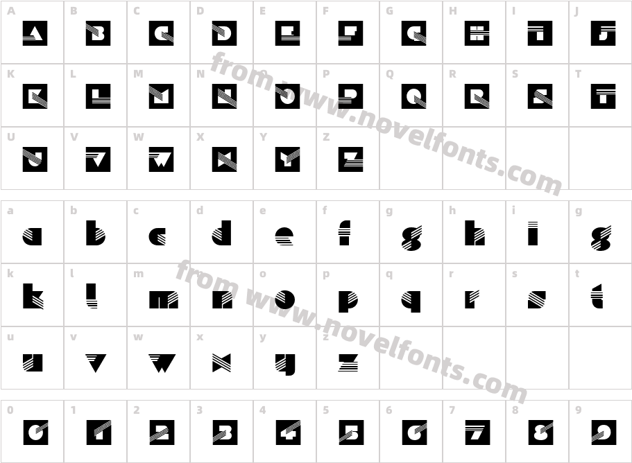 URW Sinas IniDCharacter Map