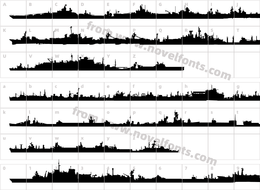 US Navy MirrorCharacter Map