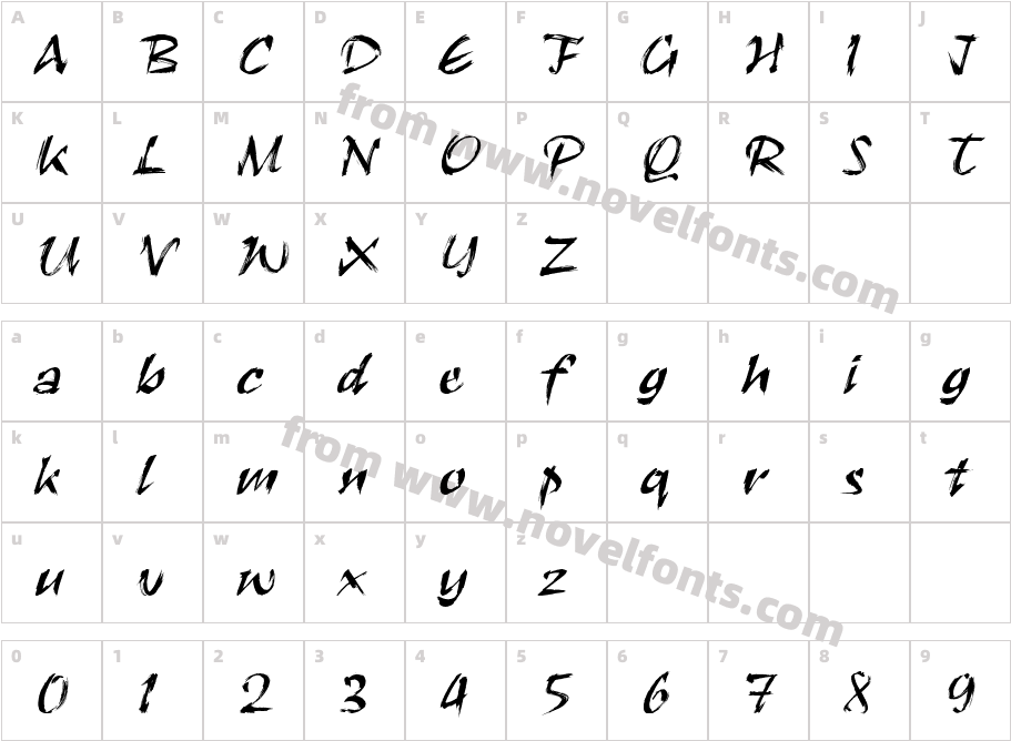 UVN But Long 1Character Map