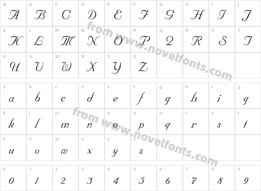 UVN Dinh HonCharacter Map