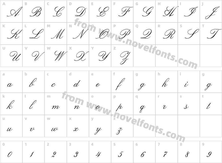 UVN Hoa Tay 1Character Map