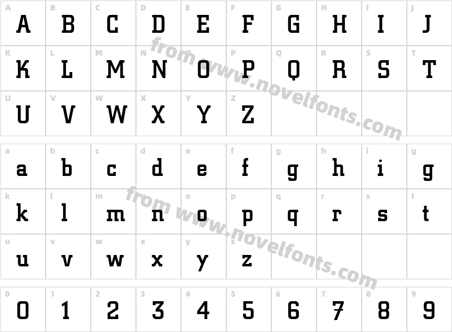 UVN Thanh Pho BoldCharacter Map