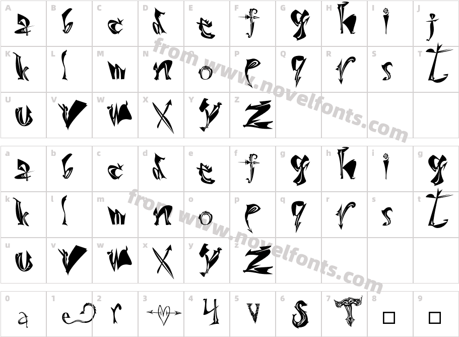 UckN PrettyCharacter Map