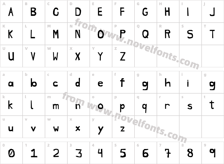 Brynda1231 normalCharacter Map