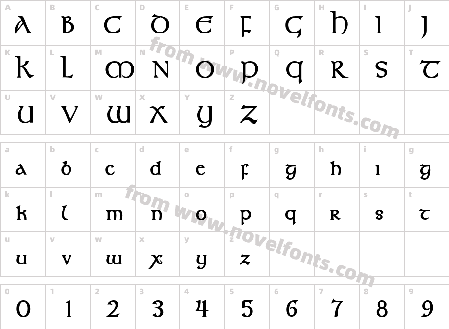 UmberS Si BoldCharacter Map