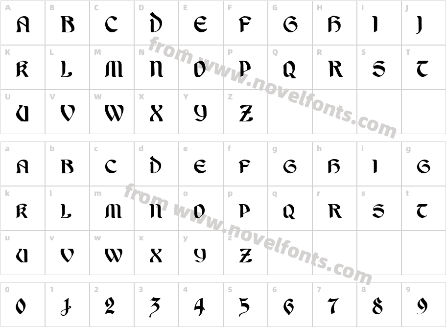 UndineCharacter Map