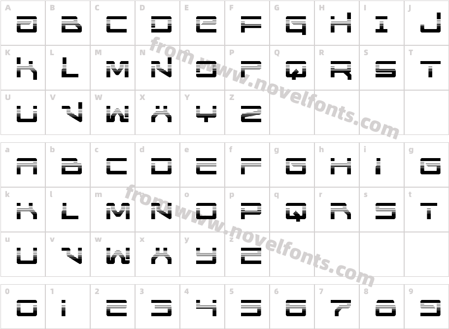 United Planets HalftoneCharacter Map