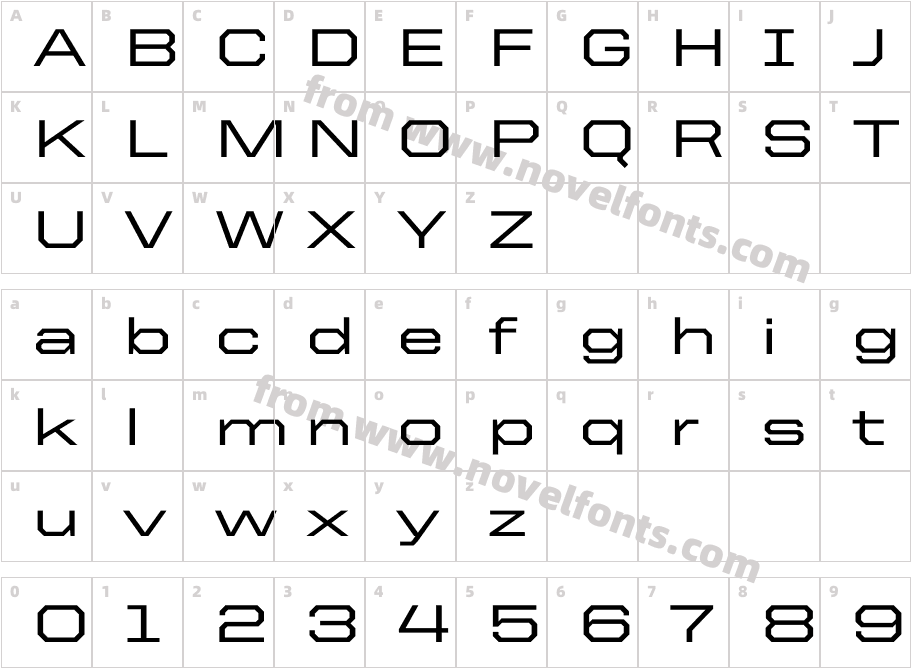 United Sans Ext MediumCharacter Map