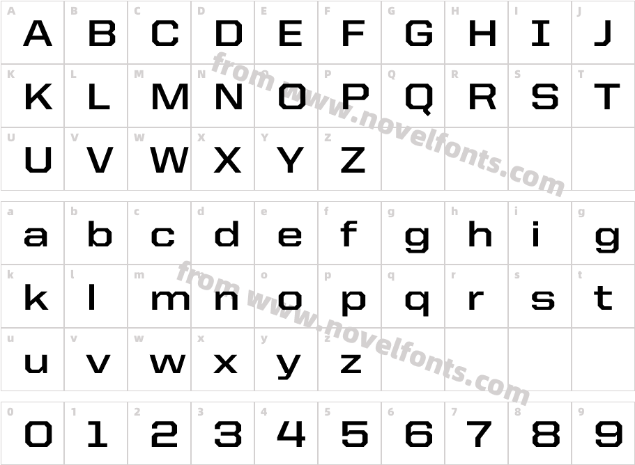 United Sans Semi Ext BoldCharacter Map