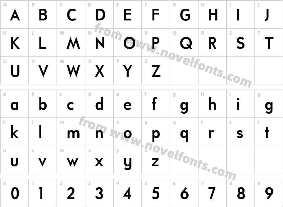 UniversalisADF Std BoldCharacter Map