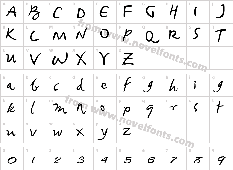 VNI Baybuom NormalCharacter Map