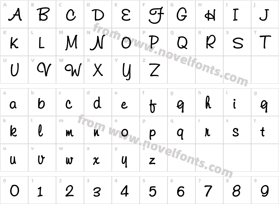 VNI DiudangCharacter Map