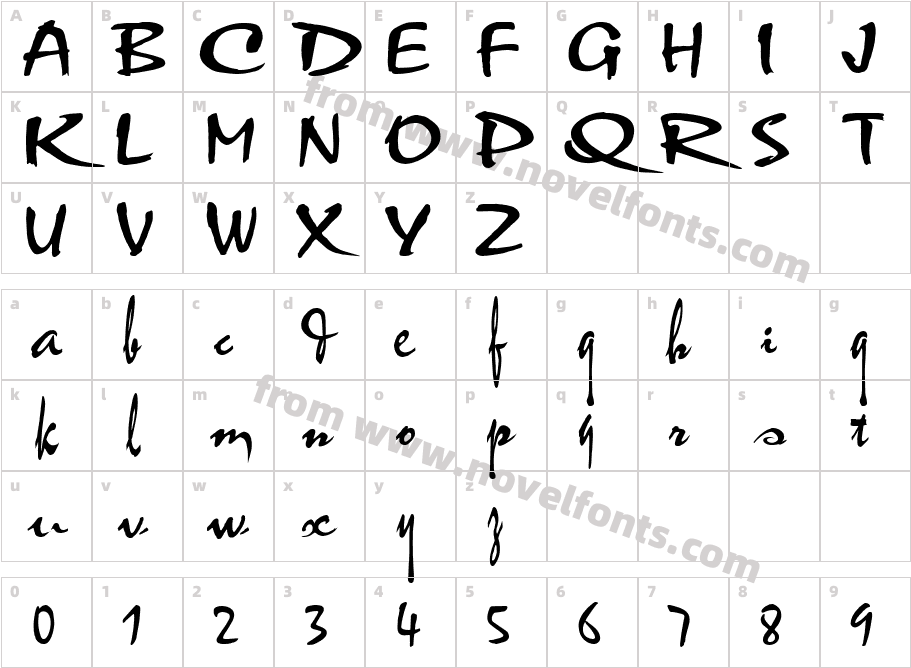 VNI Thufap1Character Map