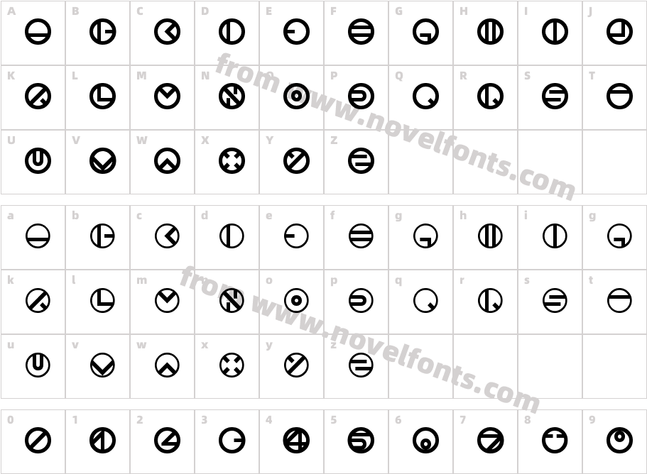 Bublet3Character Map