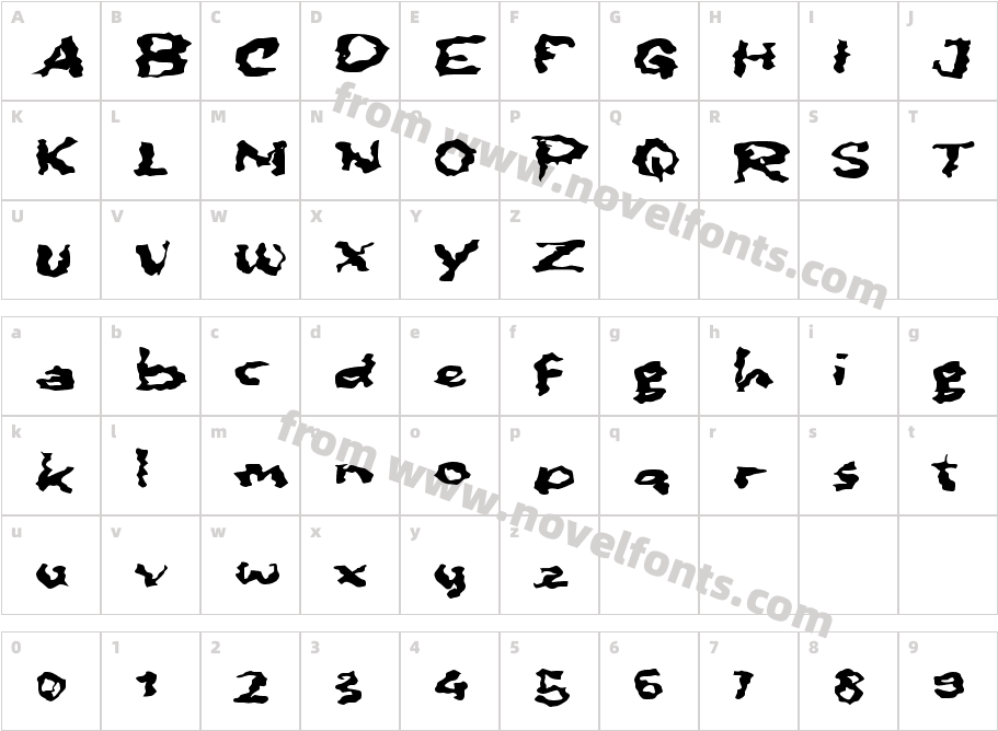 Bubur DiadukCharacter Map