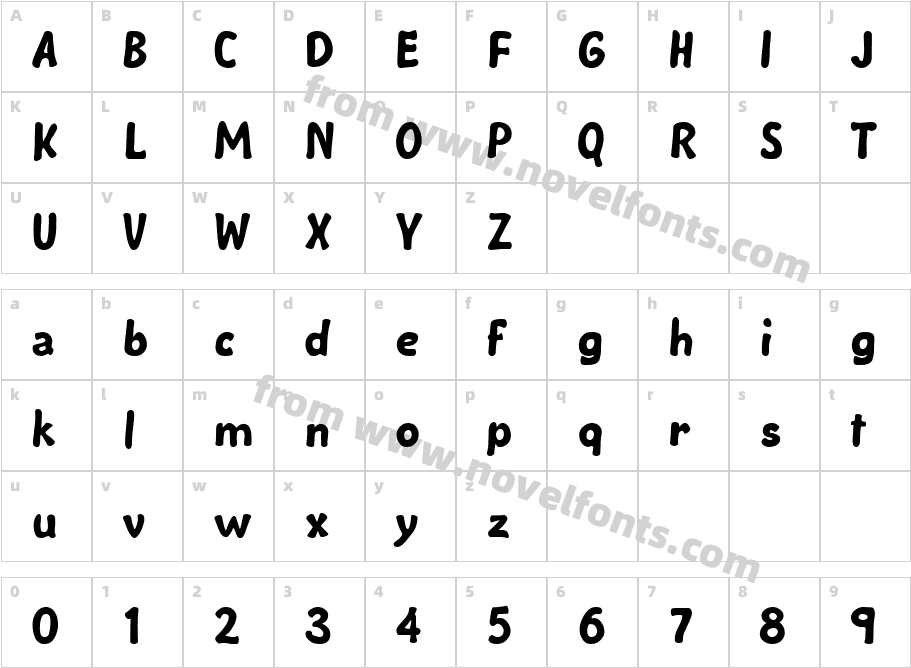 Vampir BoldCharacter Map