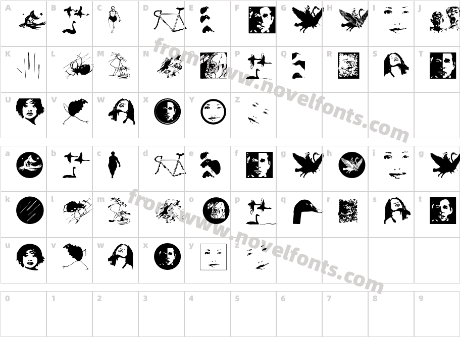 Vector Labor TestCharacter Map