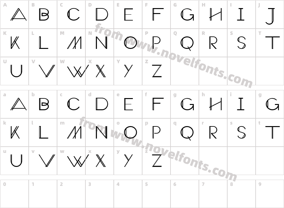 Veron ExtraCharacter Map