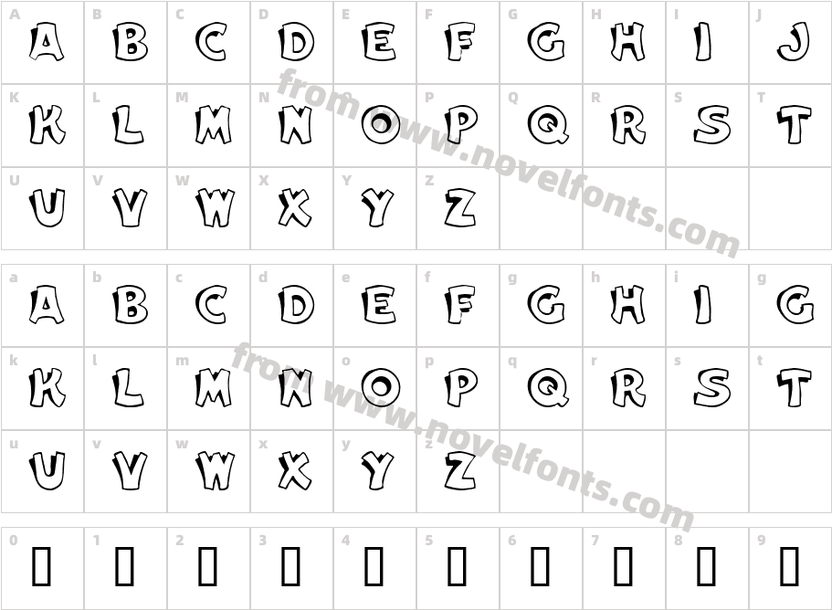 Vf Free01Character Map