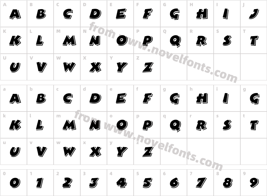 Vf Free24Character Map