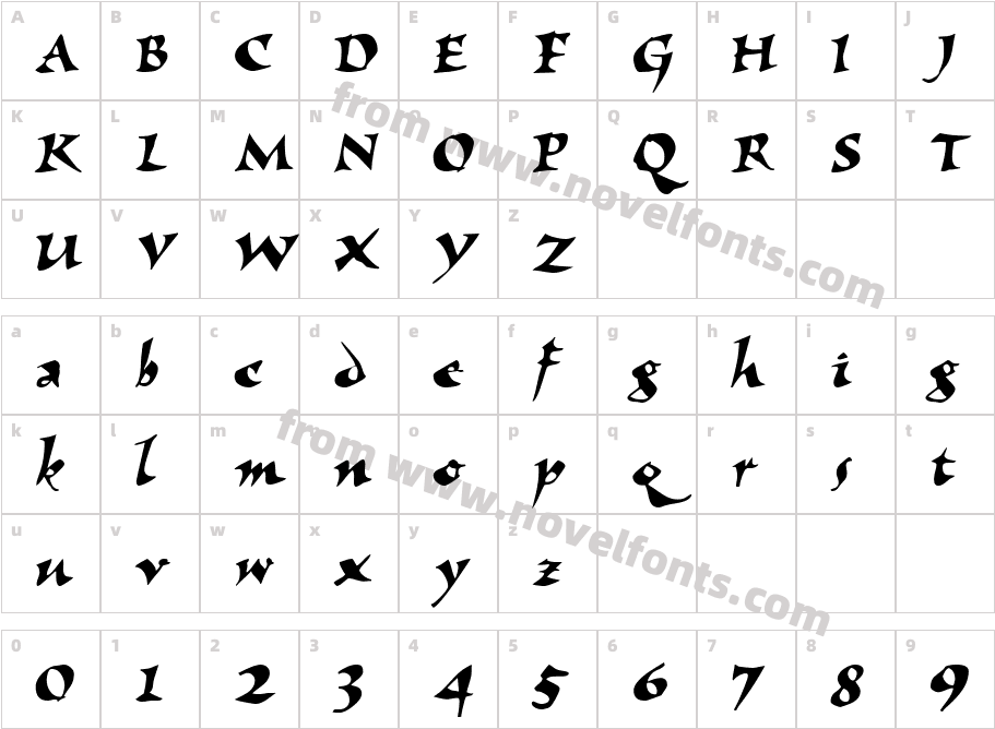 Vf Free25Character Map