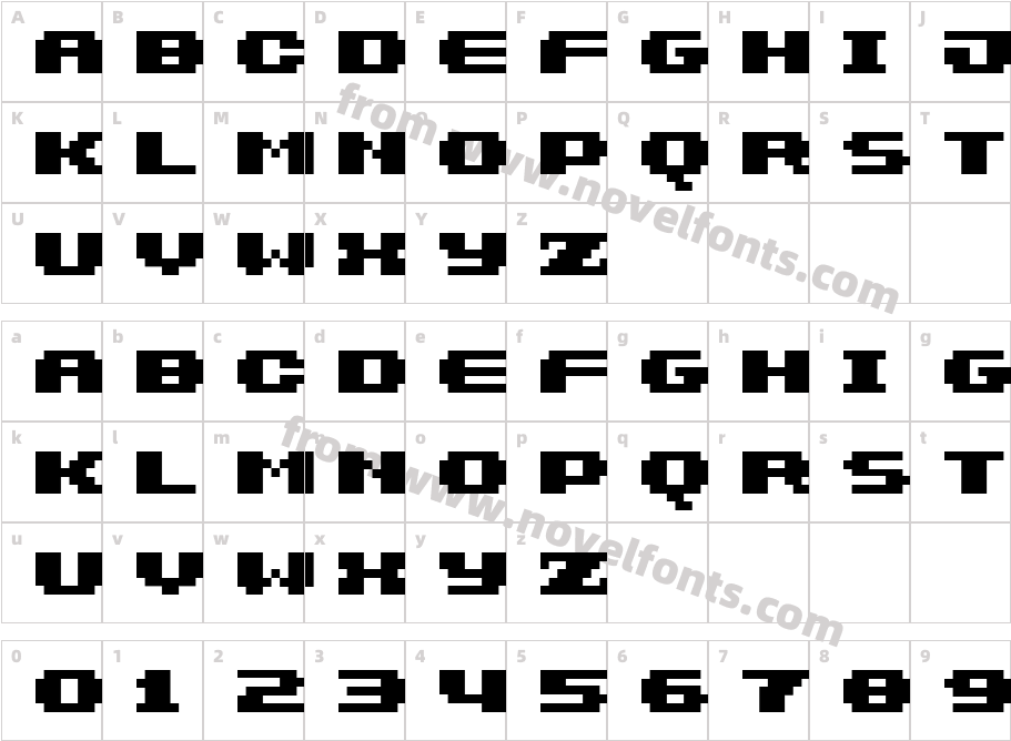 7px3busCharacter Map