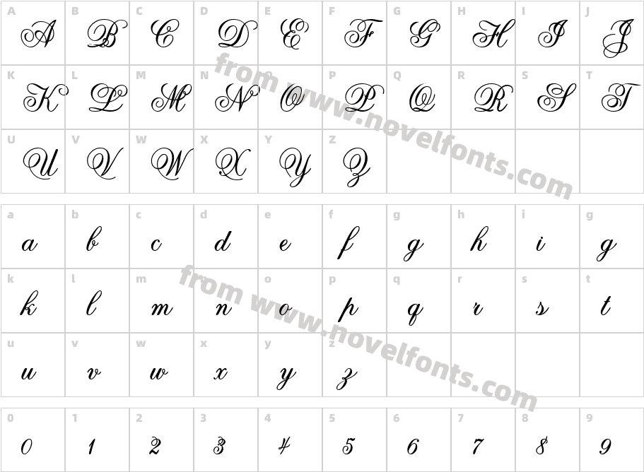 Vf Free45Character Map