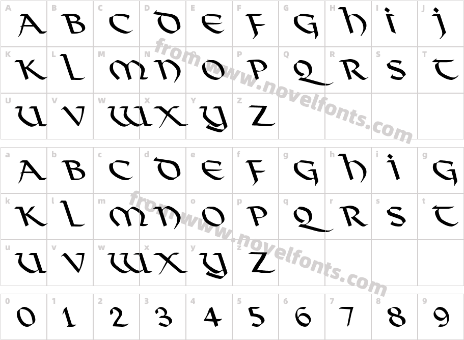 Viking Normal LeftiCharacter Map