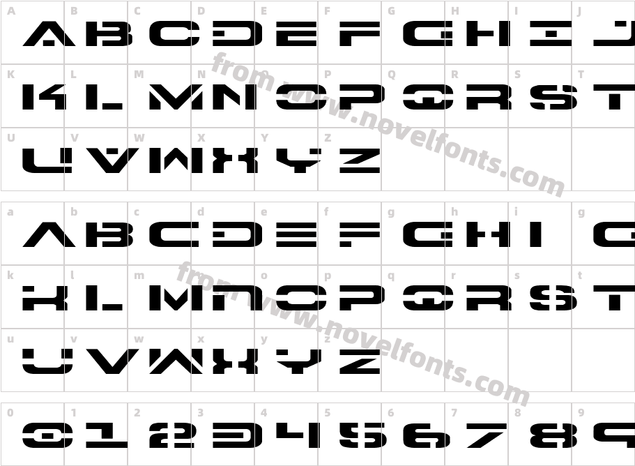 7th Service ExpandedCharacter Map