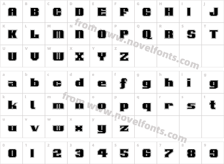 Voortrekker ProCharacter Map