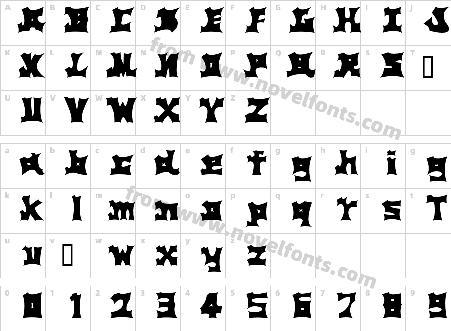 WALL painingCharacter Map