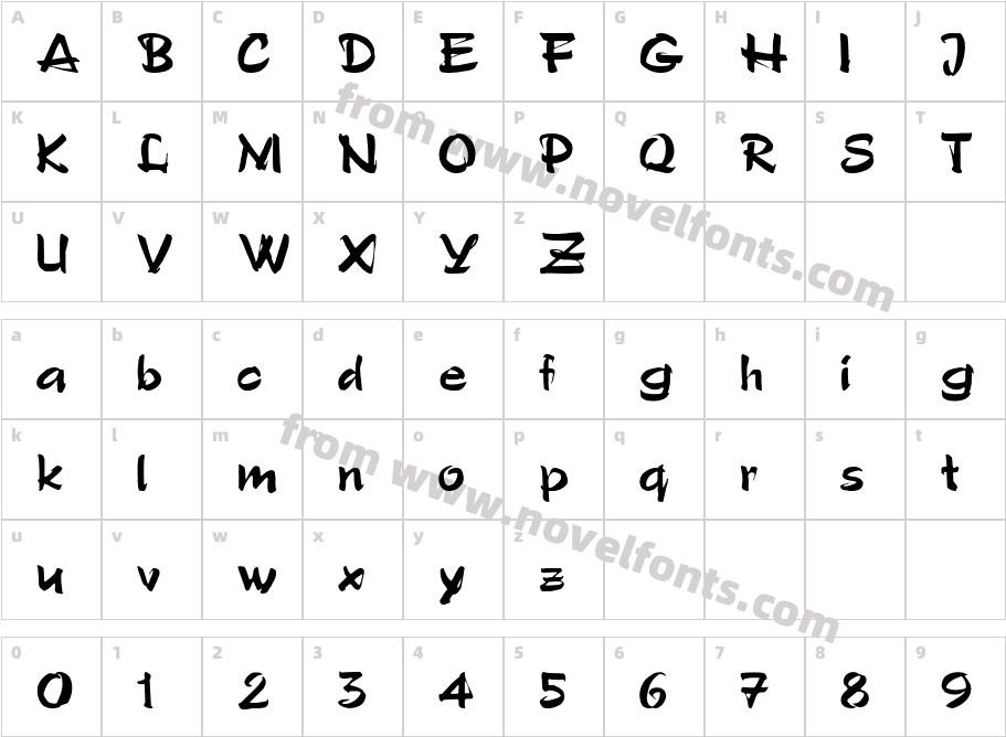 WILLROGECharacter Map