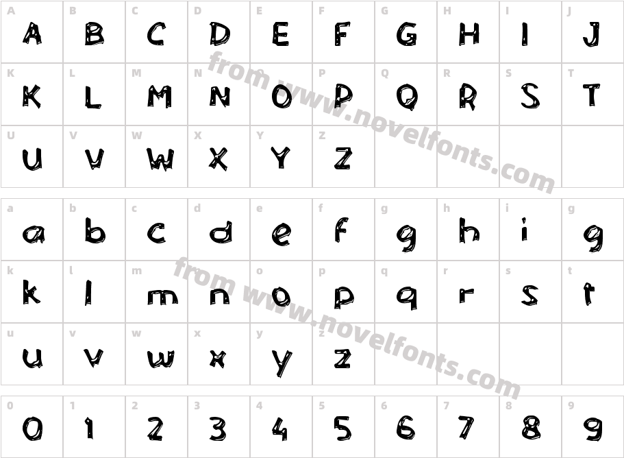 Bulak BantengCharacter Map