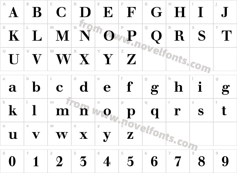 Walbaum S Si BoldCharacter Map