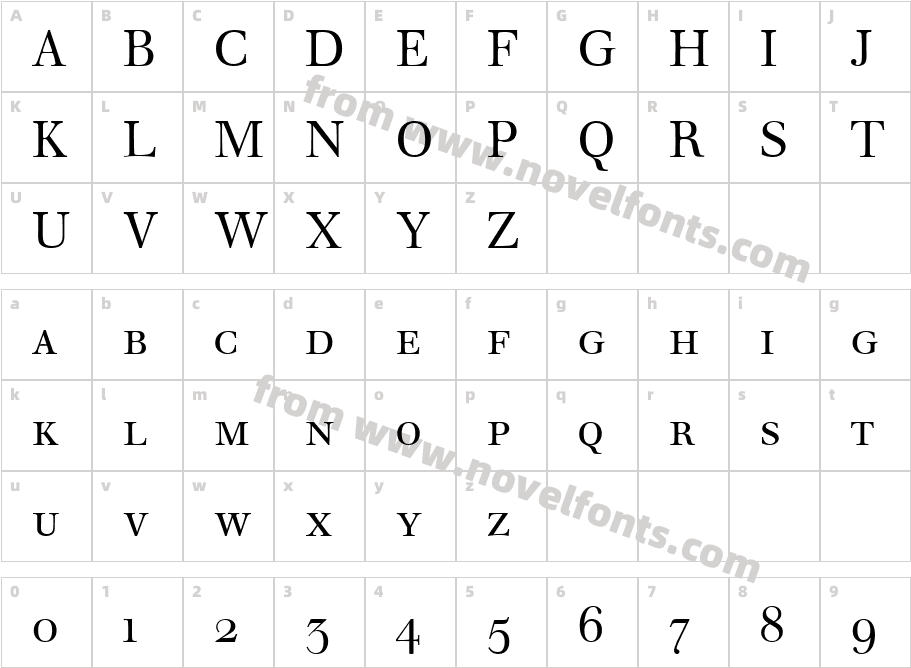 Walbaum Sta SmaSCTCharacter Map