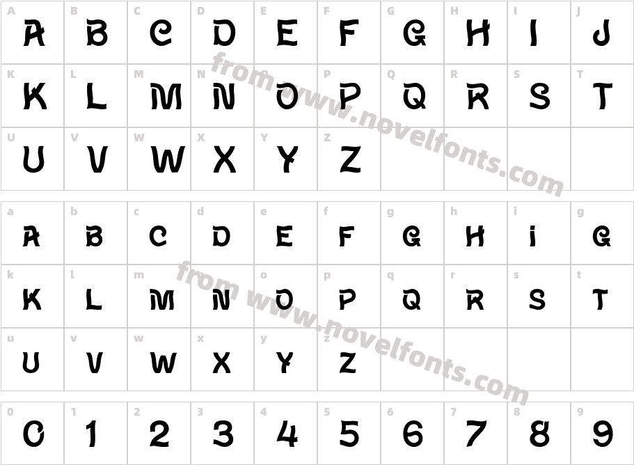 Waverly MFCharacter Map