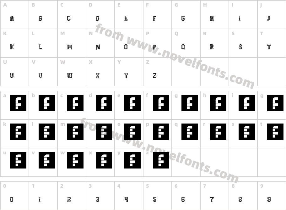 Weaver RegularCharacter Map