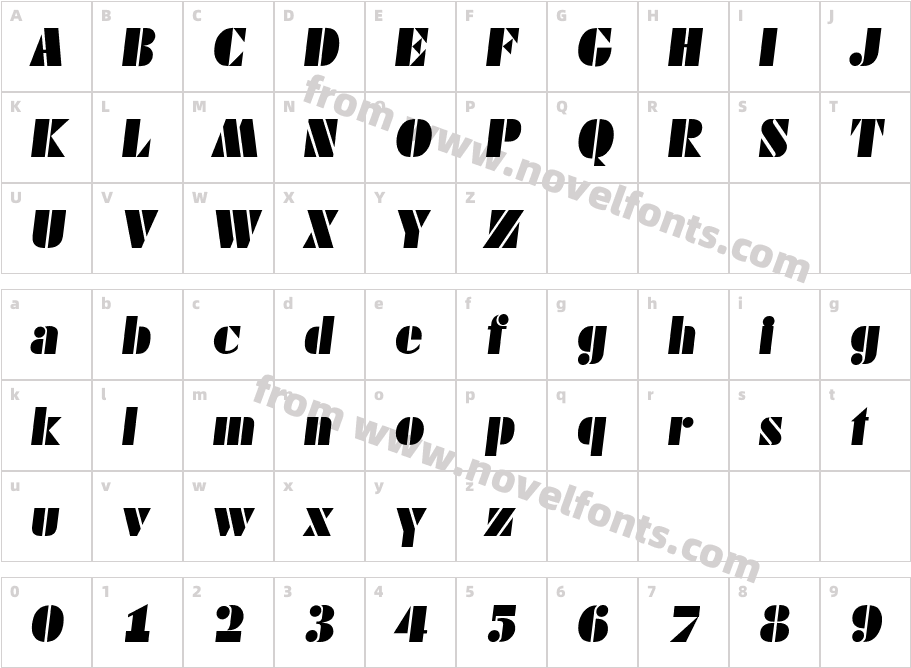 Wendy Becker ItalicCharacter Map