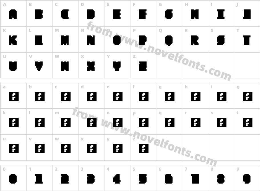 What the block! RegularCharacter Map