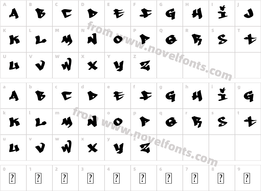 Whoa!Character Map